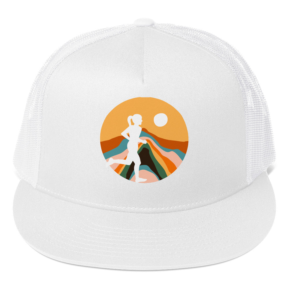 Chasing the Sun Printed Trucker Cap