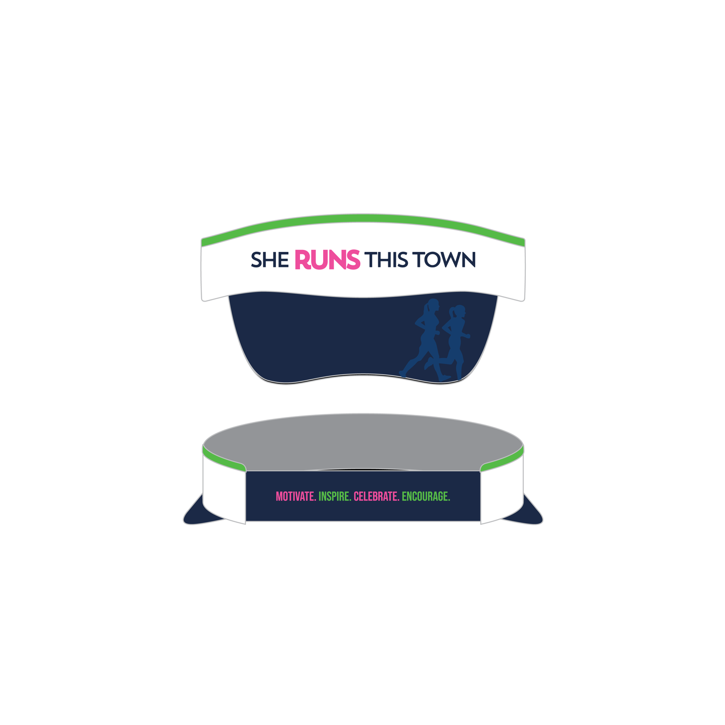 PRE-ORDER: She RUNS This Town BOCO 360° Performance Visor