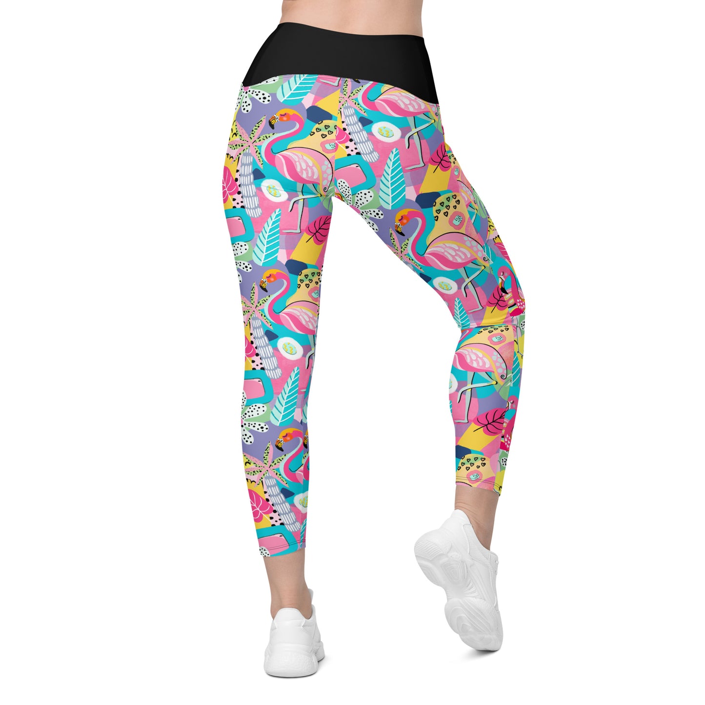 Man I Love Flamingos Leggings with Pockets