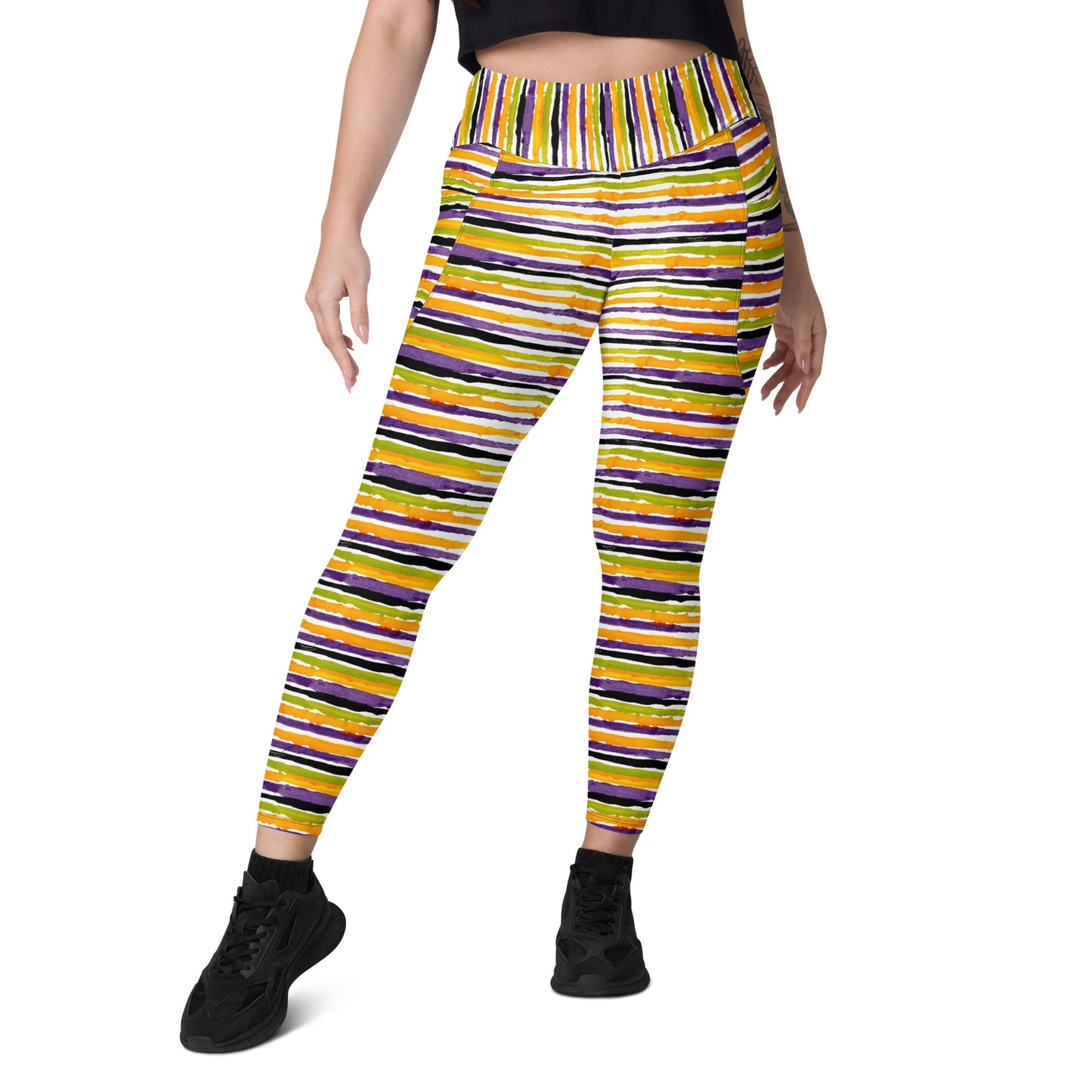 Gravedigger Stripe Leggings with pockets