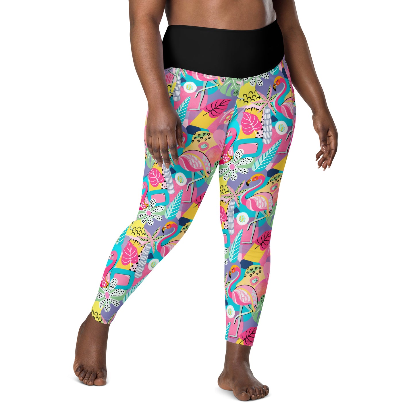 Man I Love Flamingos Leggings with Pockets