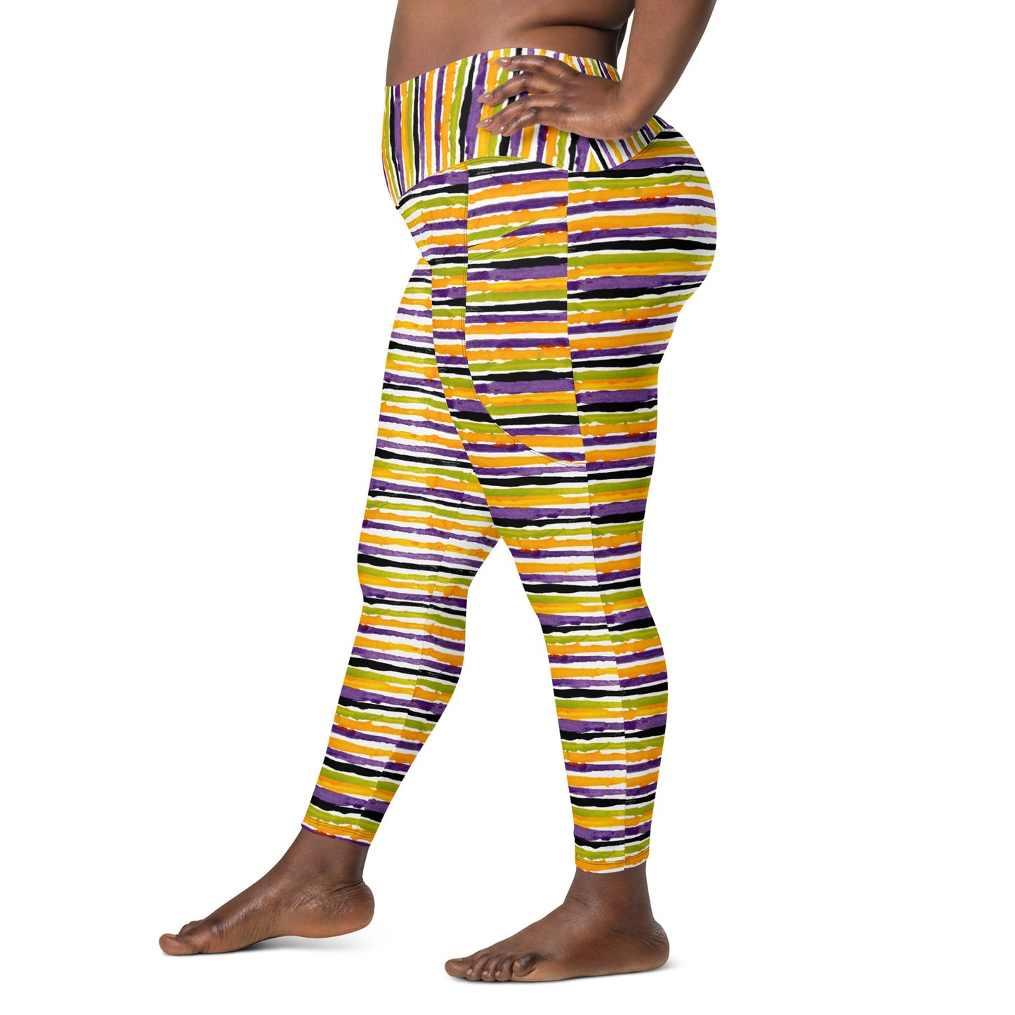 Gravedigger Stripe Leggings with pockets