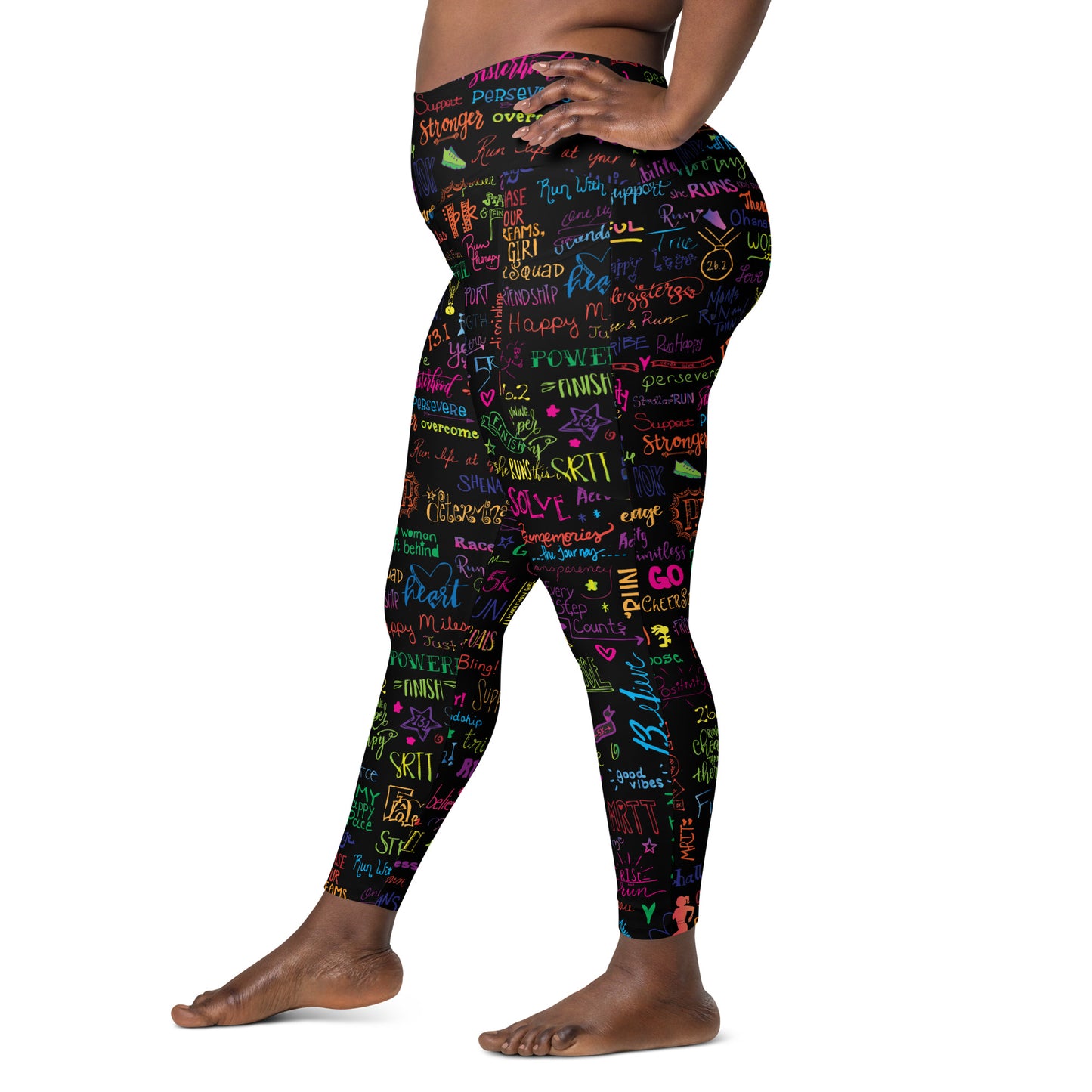 A Positive Note Leggings with Pockets