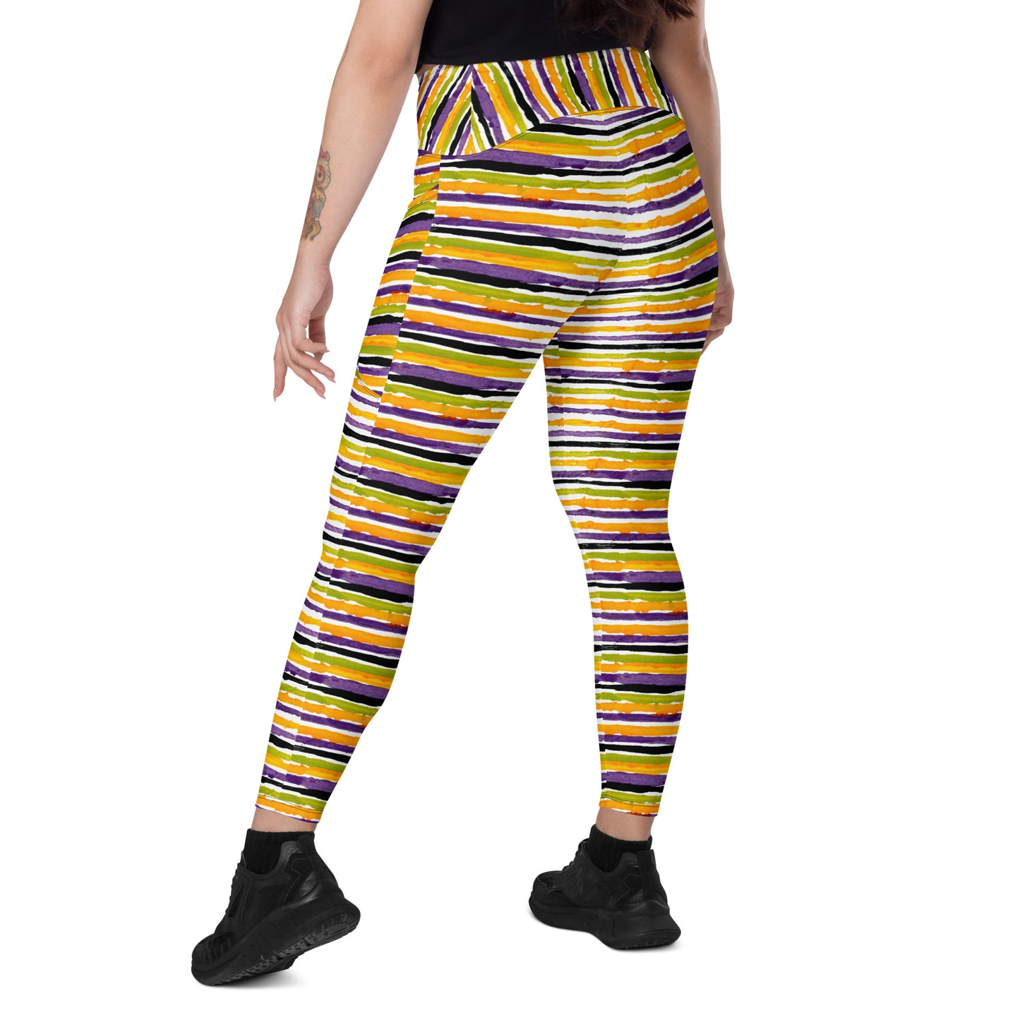 Gravedigger Stripe Leggings with pockets