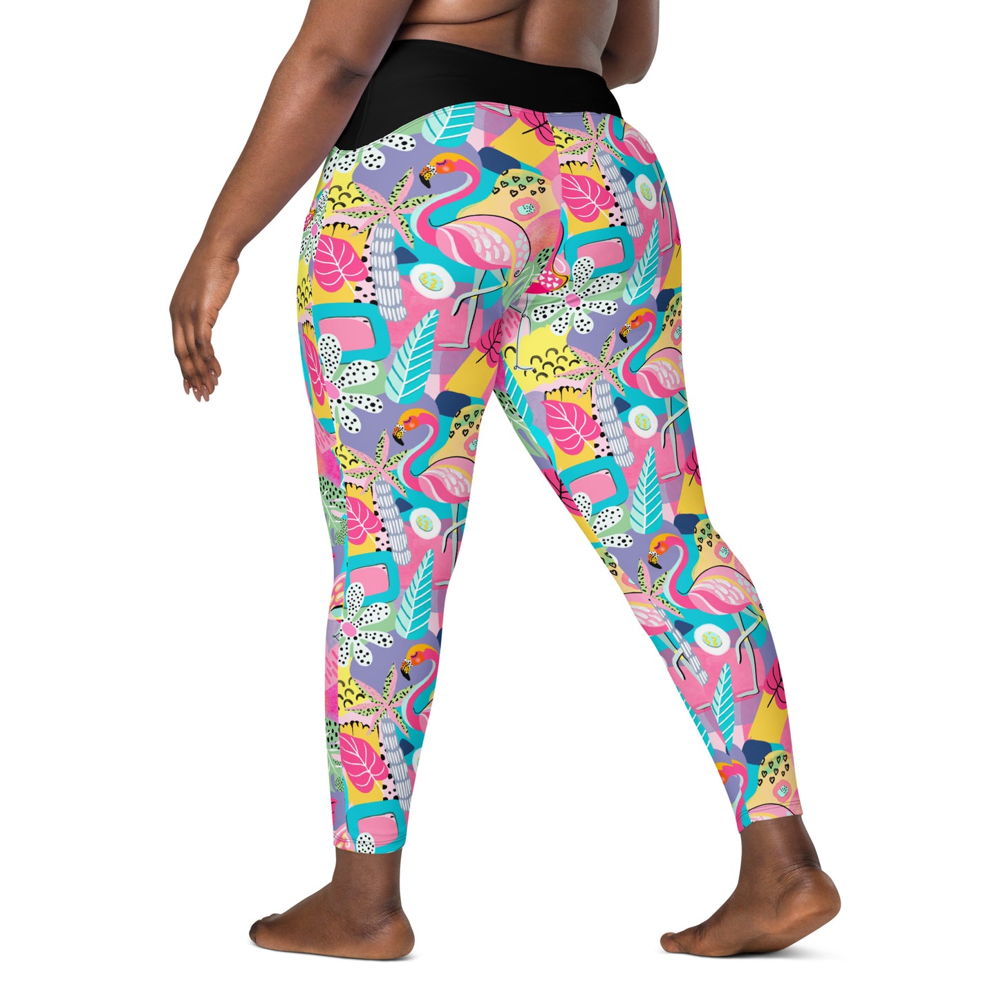 Man I Love Flamingos Leggings with Pockets