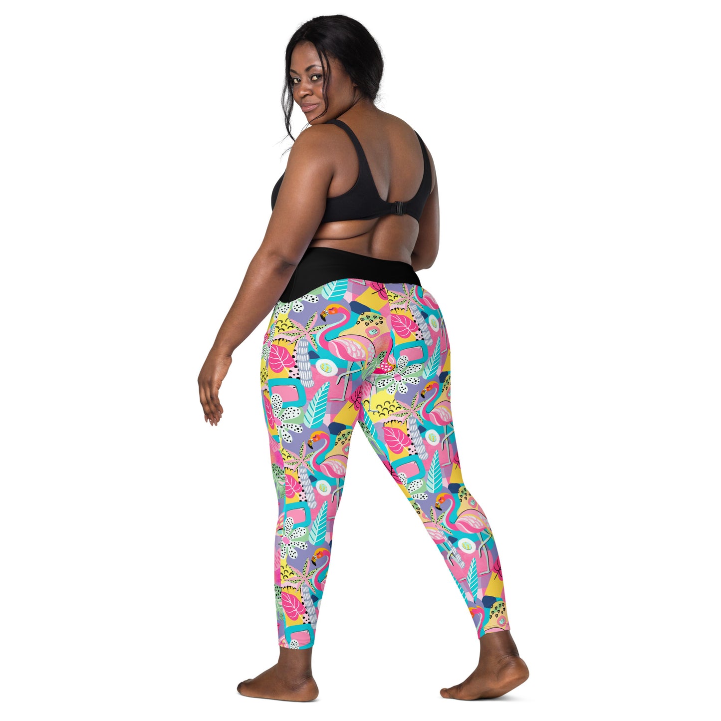 Man I Love Flamingos Leggings with Pockets