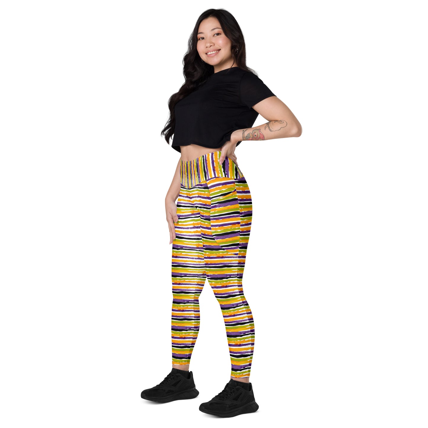Gravedigger Stripe Leggings with pockets