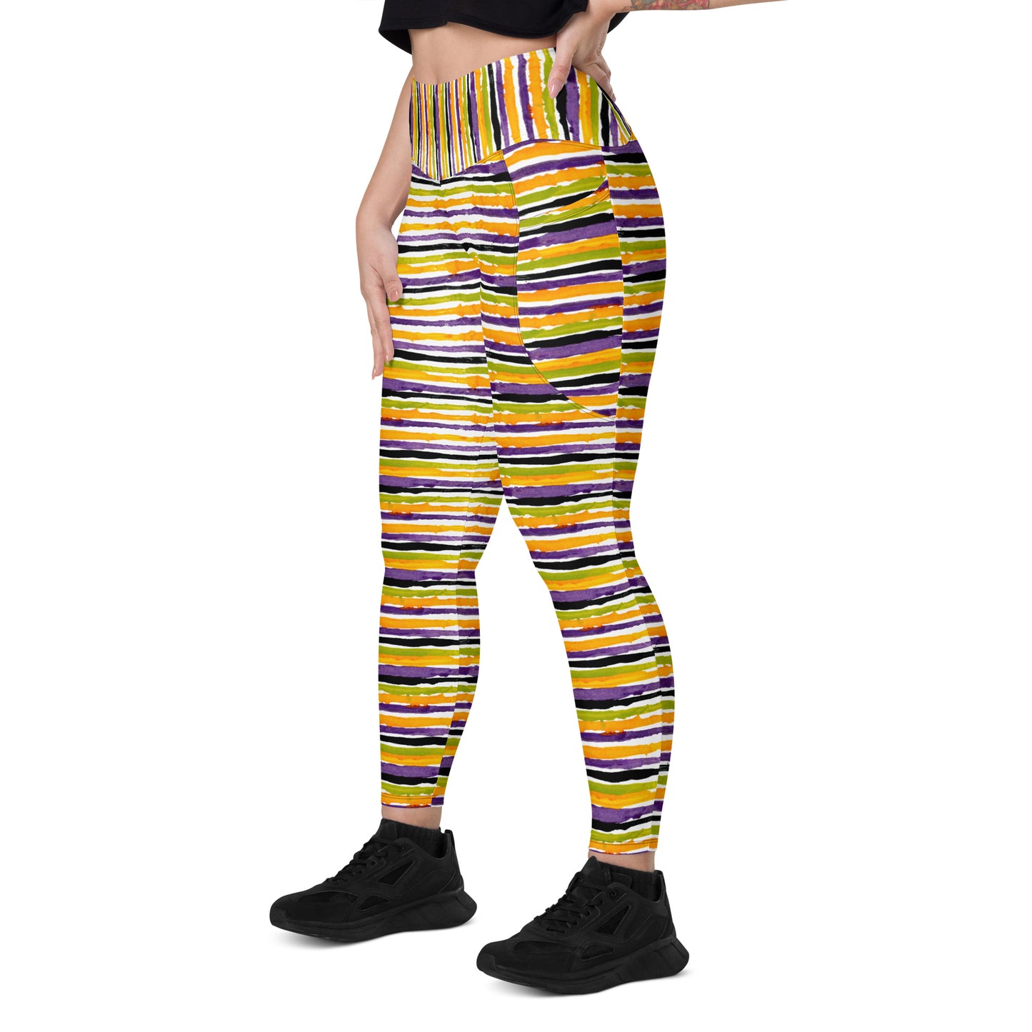 Gravedigger Stripe Leggings with pockets