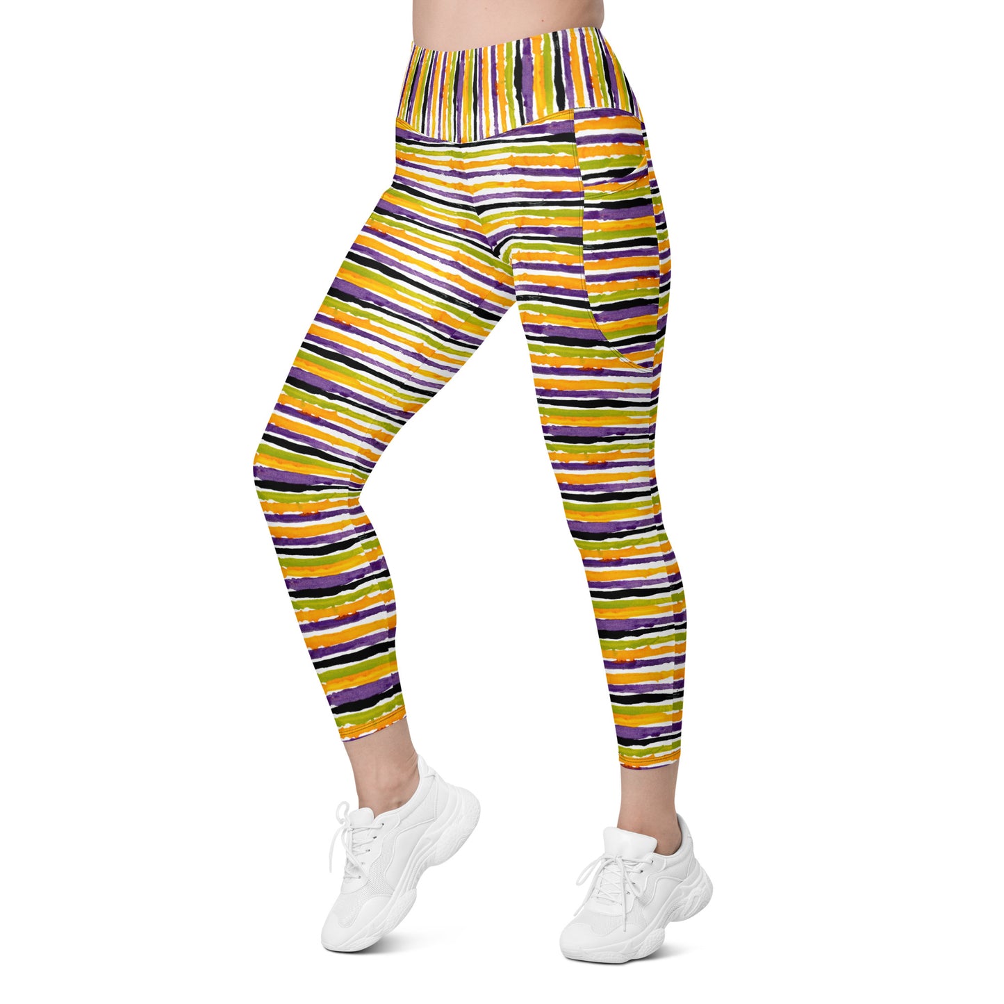 Gravedigger Stripe Leggings with pockets