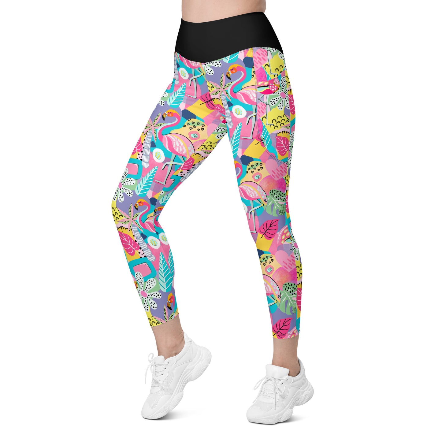 Man I Love Flamingos Leggings with Pockets