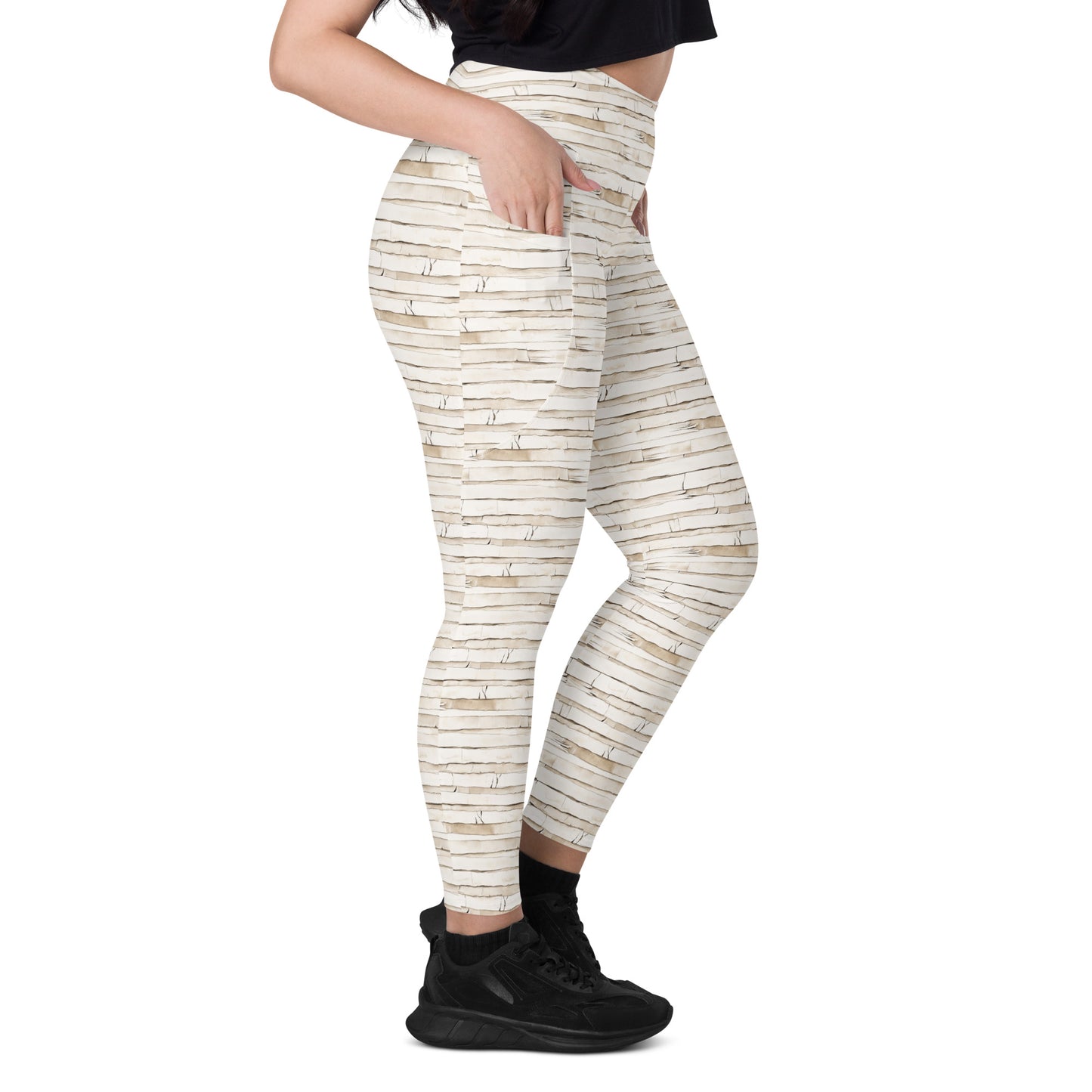Mummy Wrapped Leggings with Pockets