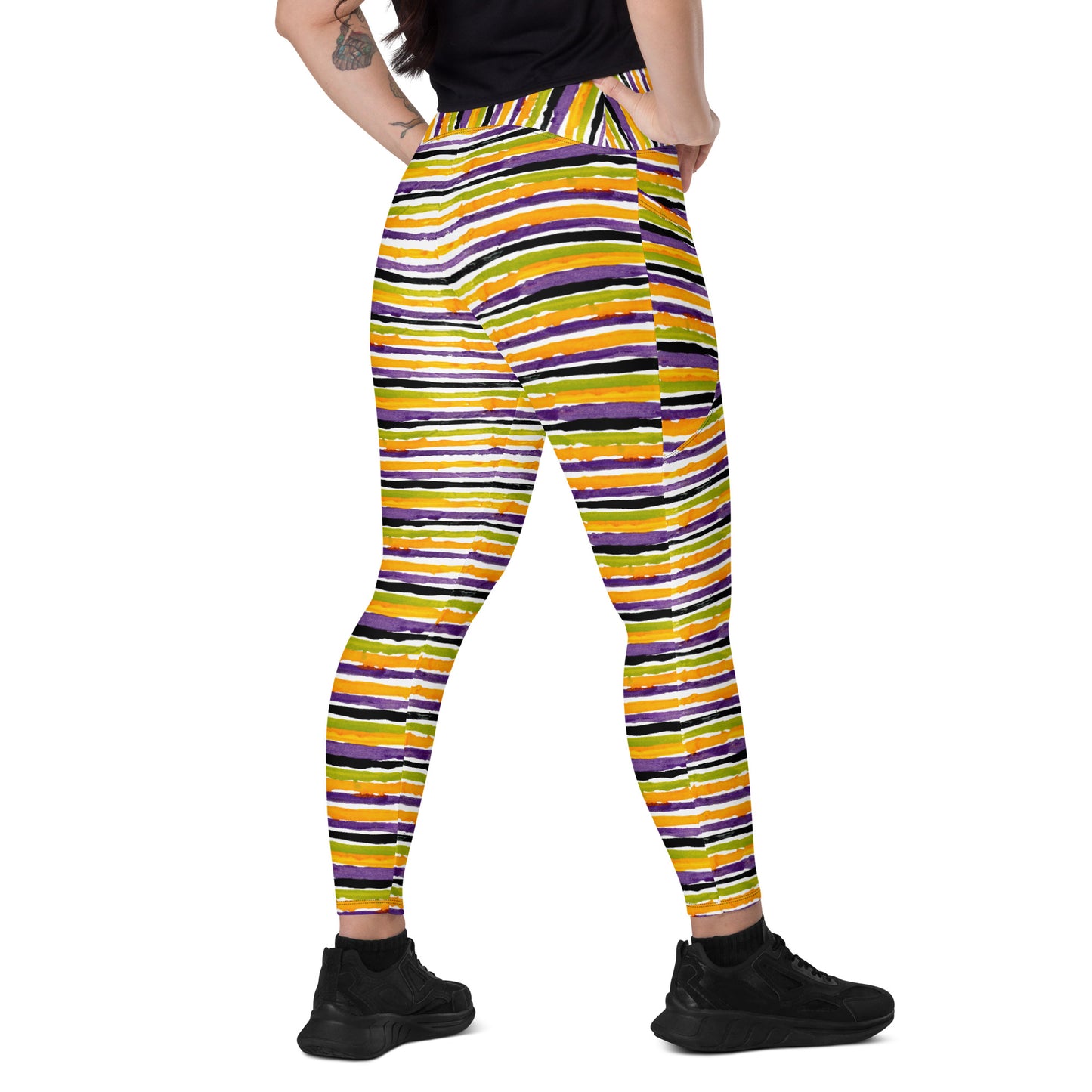 Gravedigger Stripe Leggings with pockets