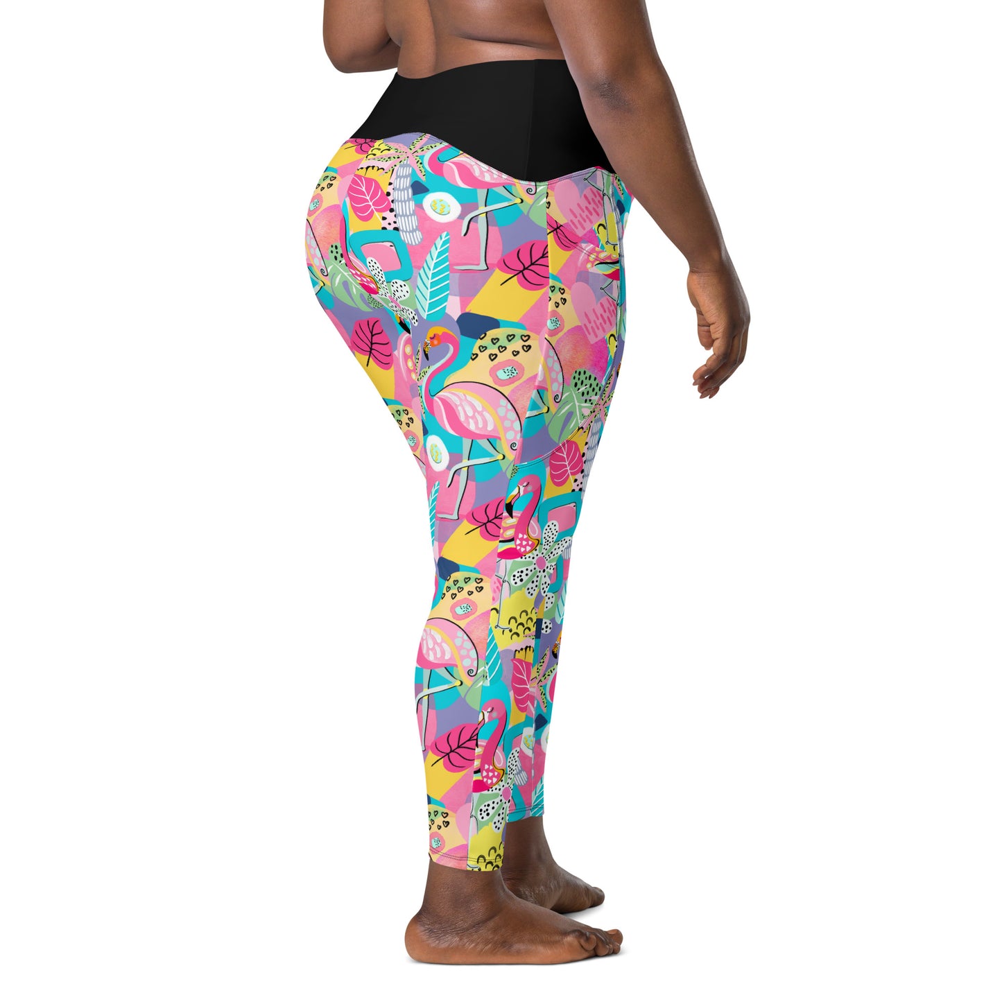 Man I Love Flamingos Leggings with Pockets
