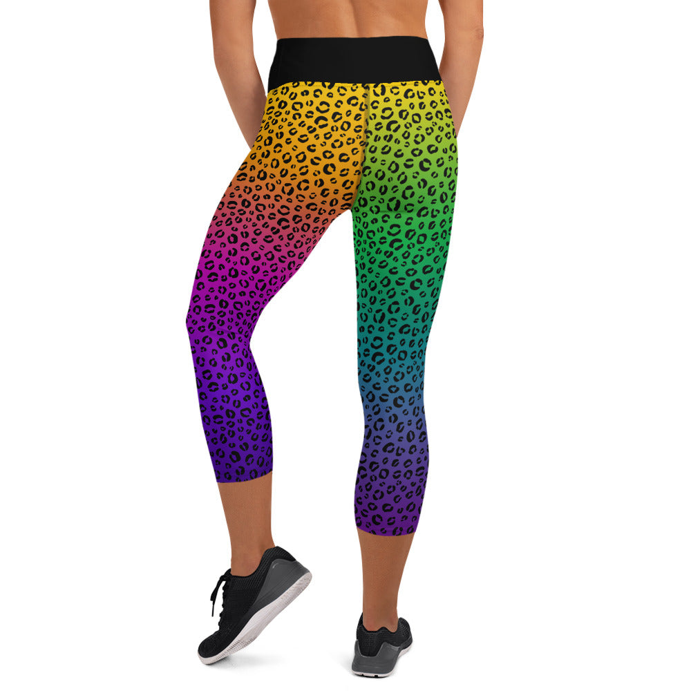 Neon Nostalgia Yoga Capri Leggings