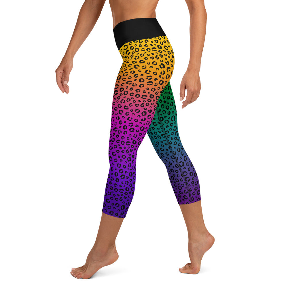 Neon Nostalgia Yoga Capri Leggings