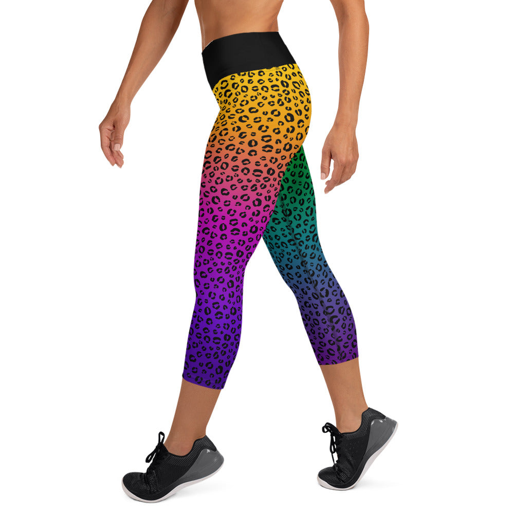 Neon Nostalgia Yoga Capri Leggings