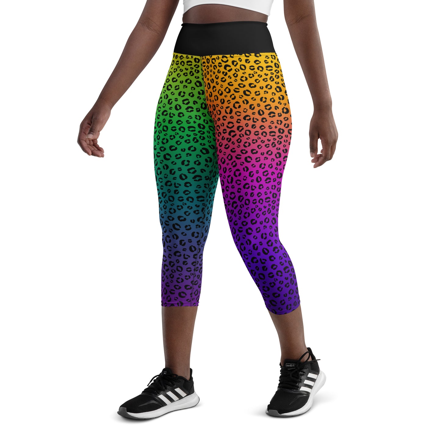 Neon Nostalgia Yoga Capri Leggings