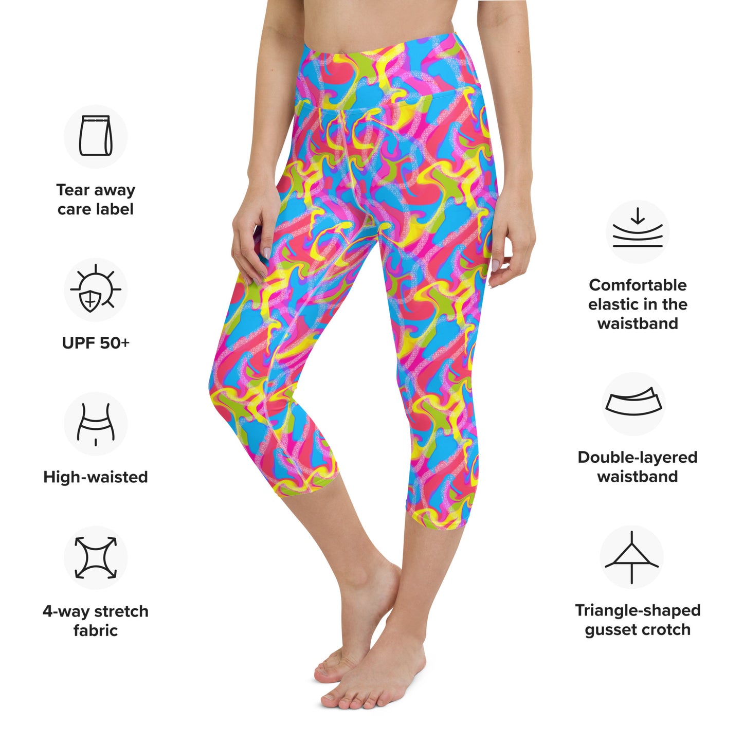 Hot Skatin' Malibu Barbie Yoga Capri Leggings