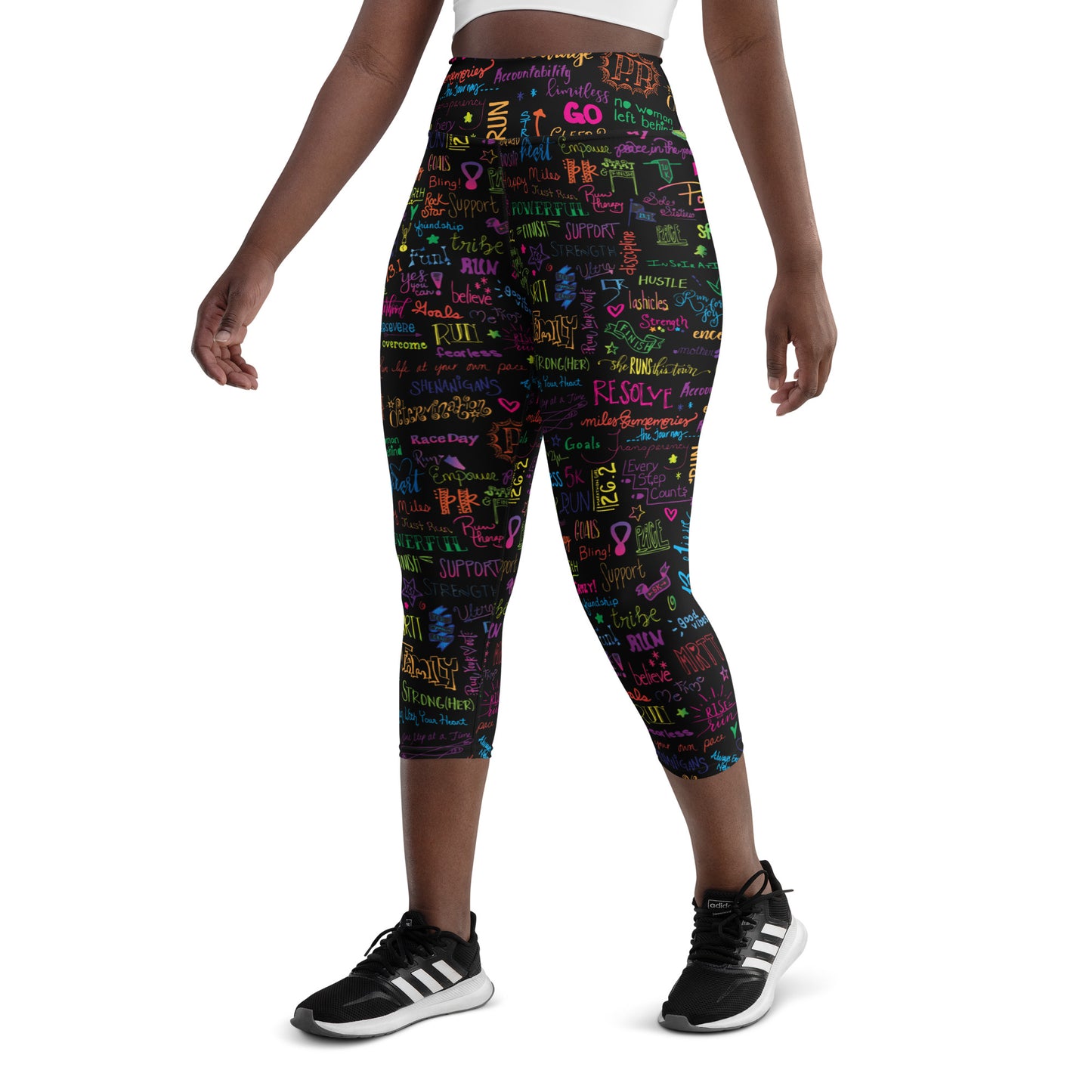 Covered in Positivity Yoga Capri Leggings