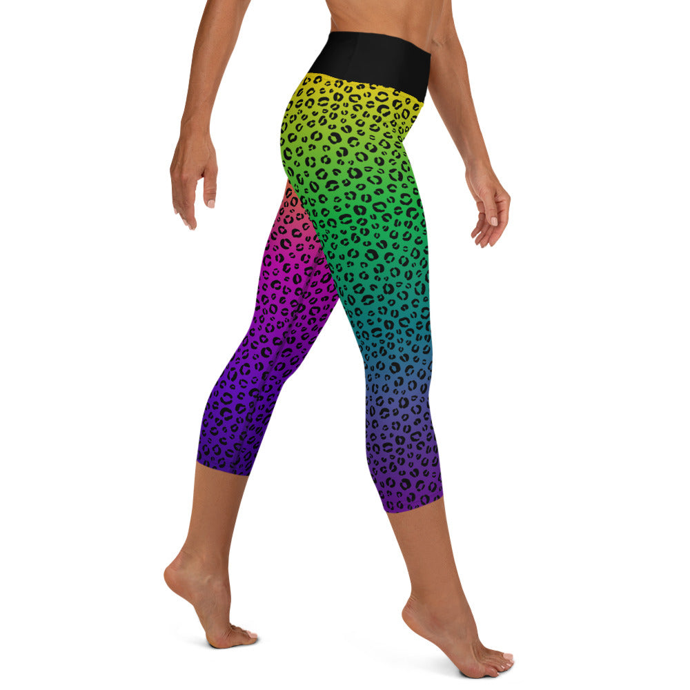 Neon Nostalgia Yoga Capri Leggings