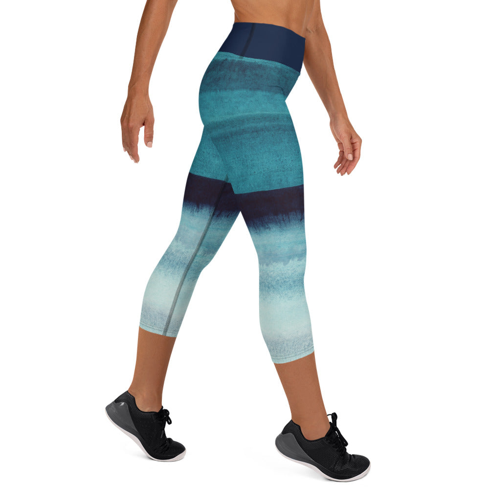 Blue Lagoon Yoga Capri Leggings