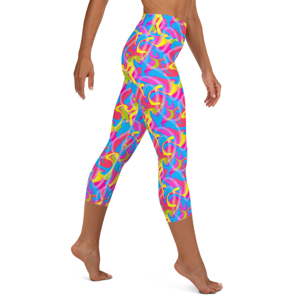 Hot Skatin' Malibu Barbie Yoga Capri Leggings
