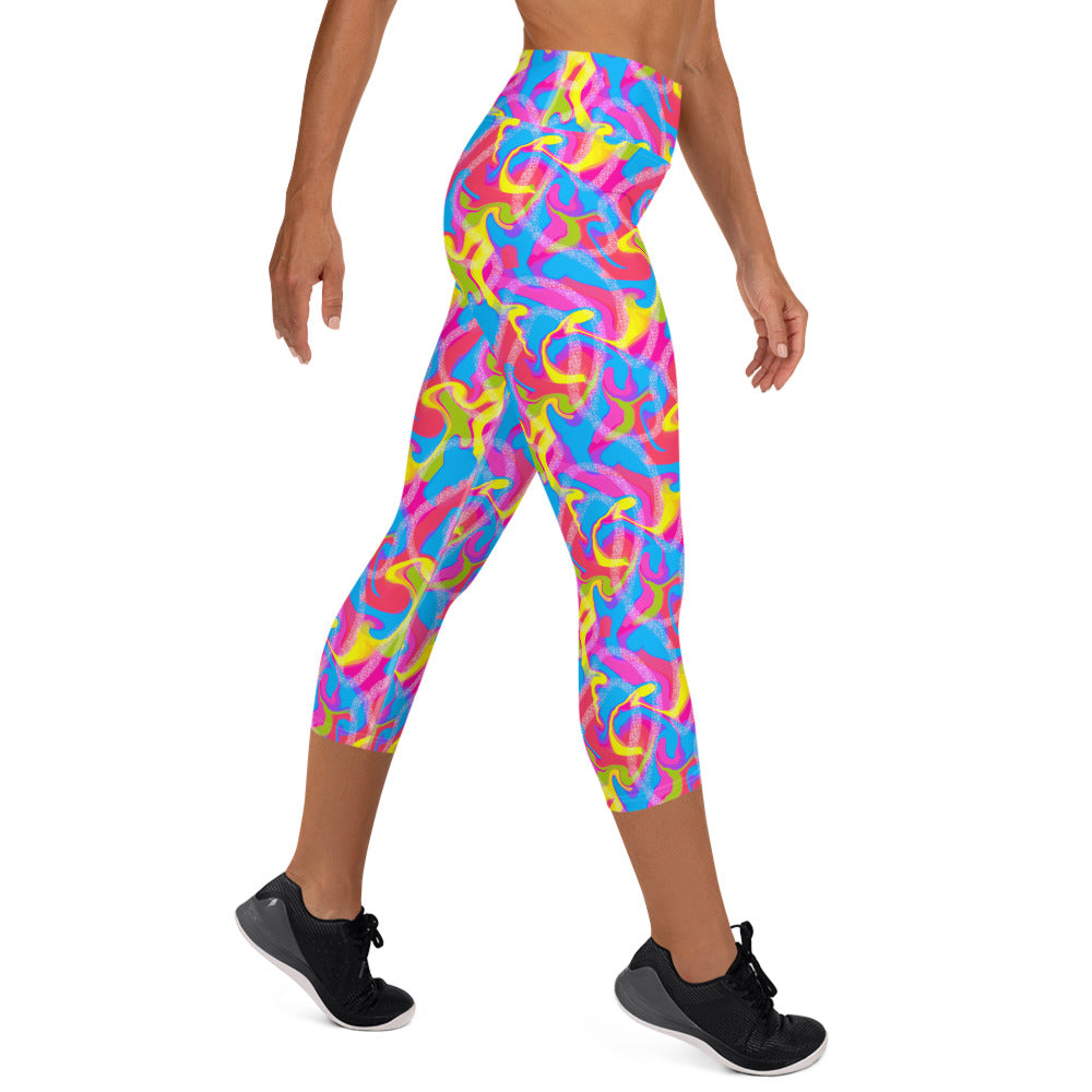 Hot Skatin' Malibu Barbie Yoga Capri Leggings