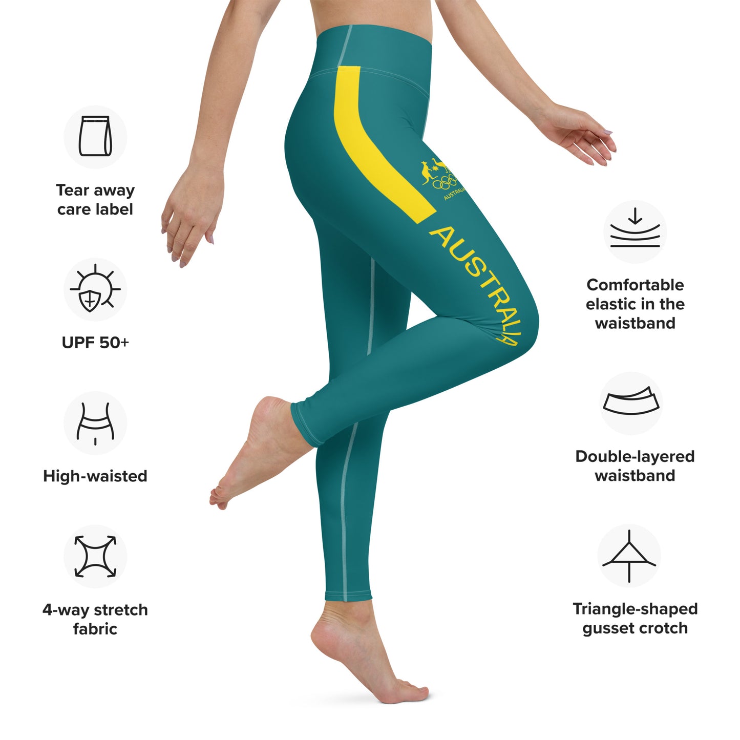 Australian Break Dancer Raygun Costume Leggings