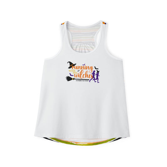 Running with my Witches Striped Tank