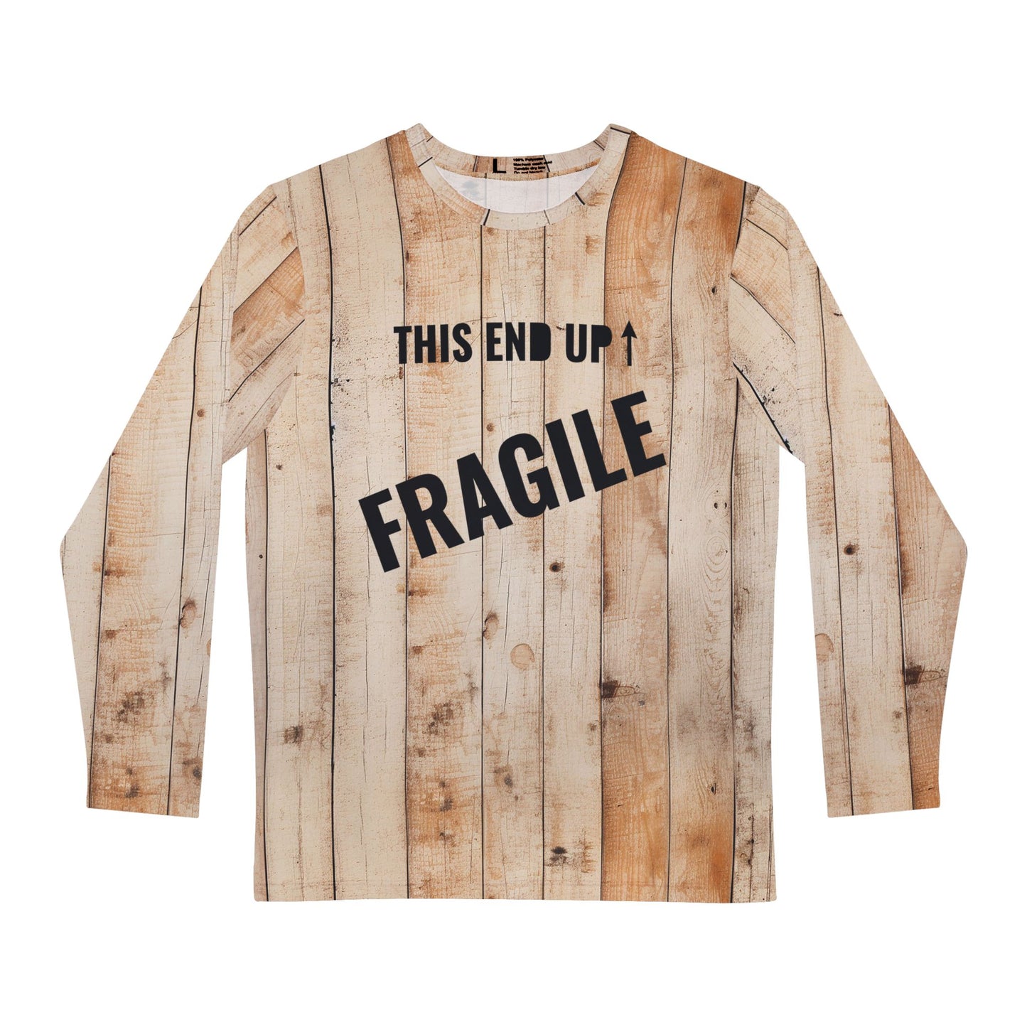 A Christmas Story Leg Lamp Crate Fragile Men's Long Sleeve