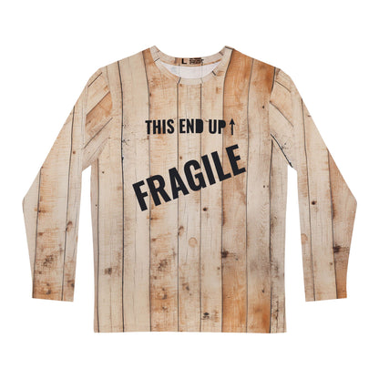 A Christmas Story Leg Lamp Crate Fragile Men's Long Sleeve