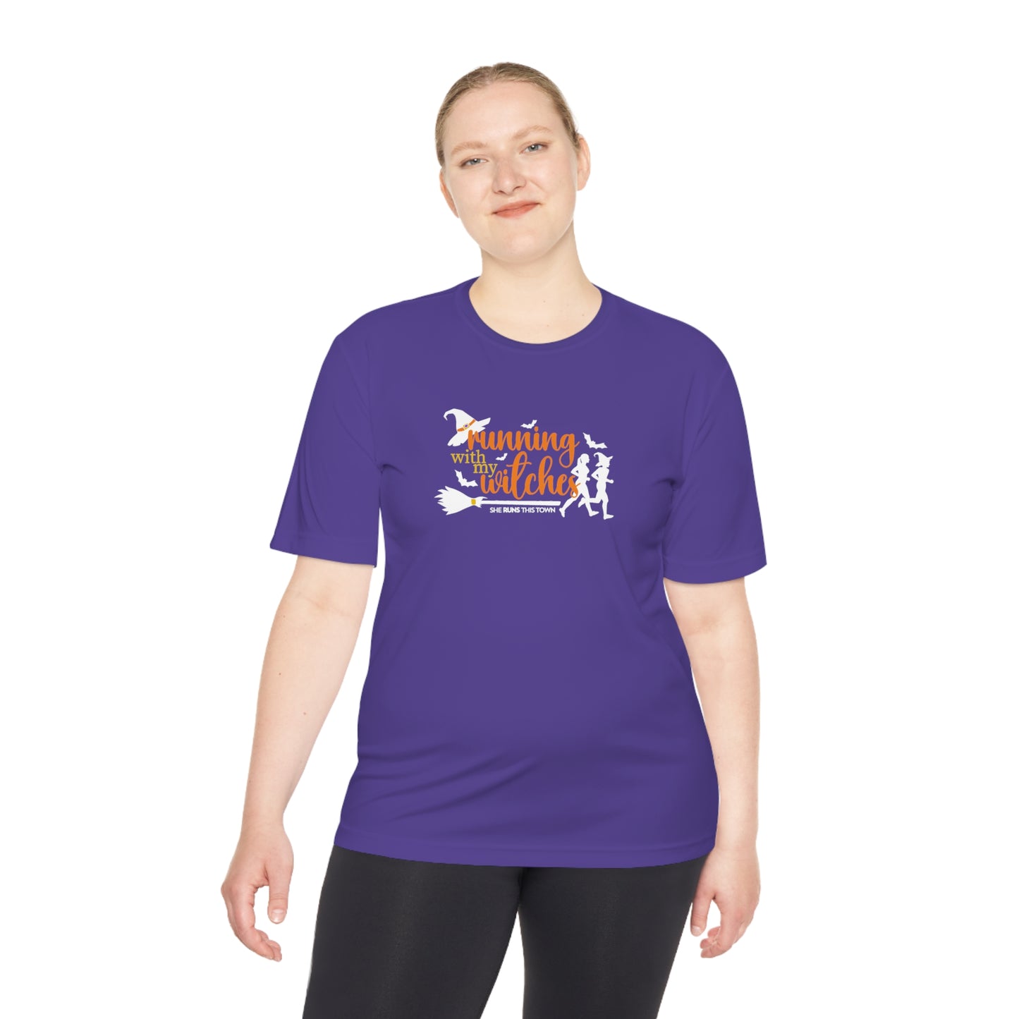 Running With My Witches  Unisex Moisture Wicking Tee
