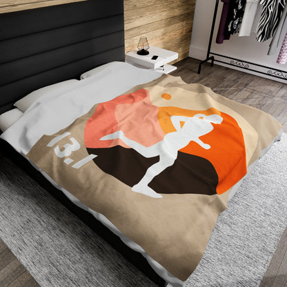 13.1 Run the Day Velveteen Plush Blanket