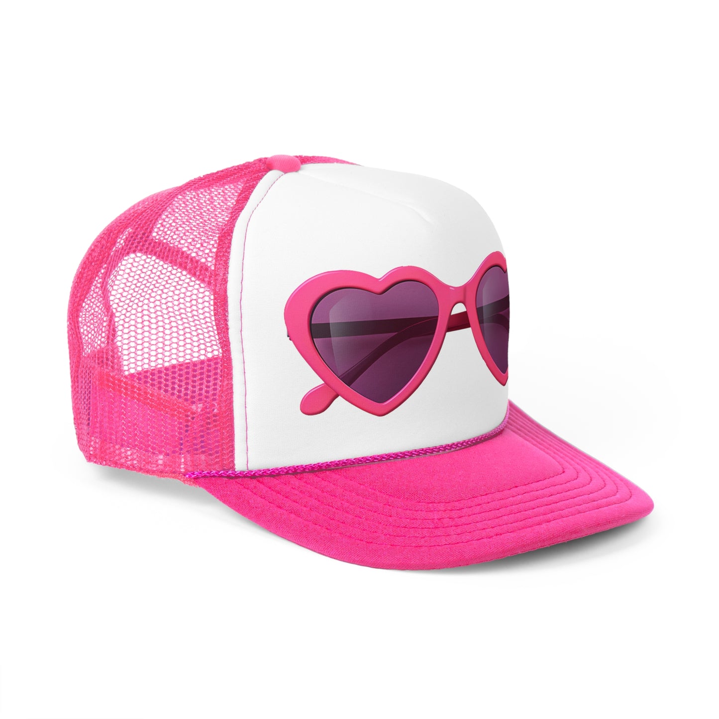 Pink Heart Barbie Sunglasses Trucker Hat