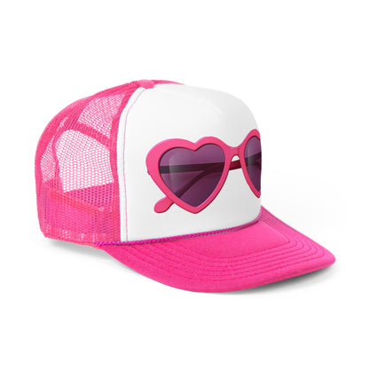 Pink Heart Barbie Sunglasses Trucker Hat