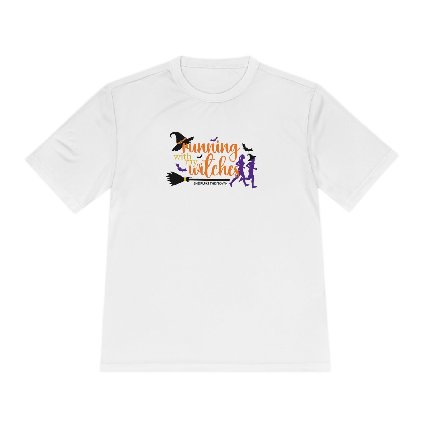 Running With My Witches  Unisex Moisture Wicking Tee