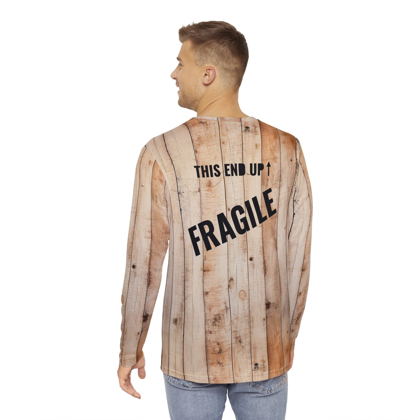 A Christmas Story Leg Lamp Crate Fragile Men's Long Sleeve
