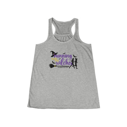 Running with my Witches Women's Flowy Racerback Tank