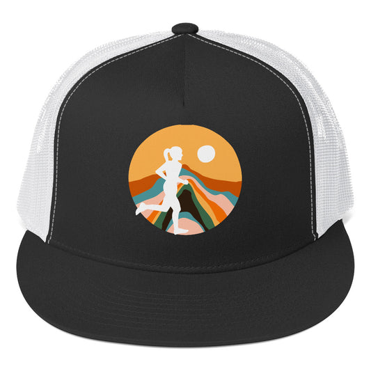 Chasing the Sun Printed Trucker Cap