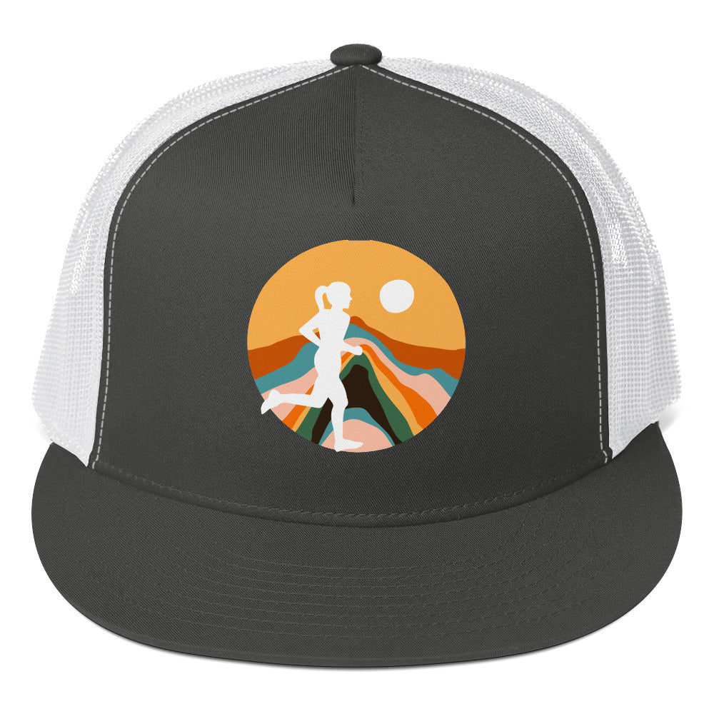 Chasing the Sun Printed Trucker Cap