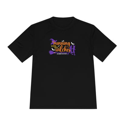 Running With My Witches  Unisex Moisture Wicking Tee