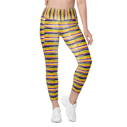 Gravedigger Stripe Leggings with pockets