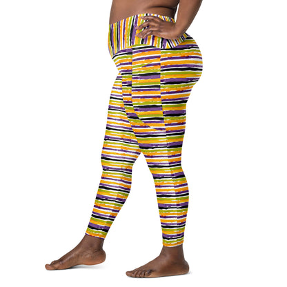 Gravedigger Stripe Leggings with pockets