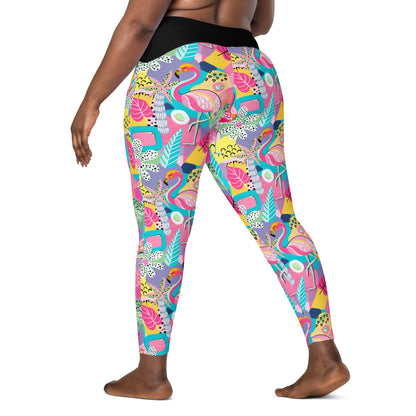 Man I Love Flamingos Leggings with Pockets