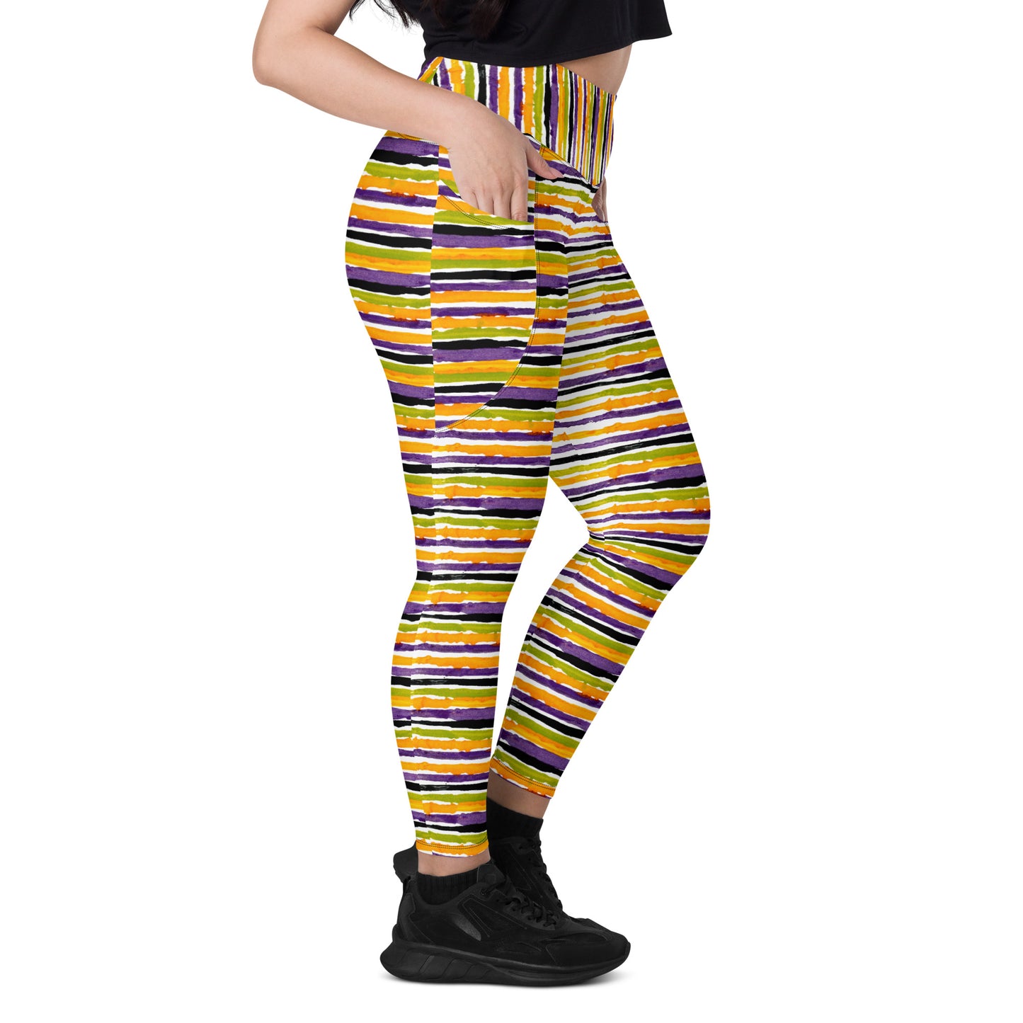 Gravedigger Stripe Leggings with pockets