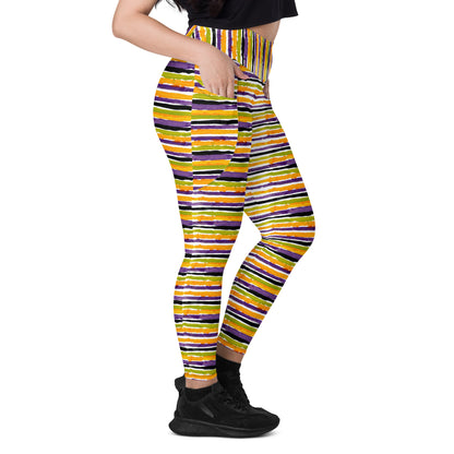 Gravedigger Stripe Leggings with pockets
