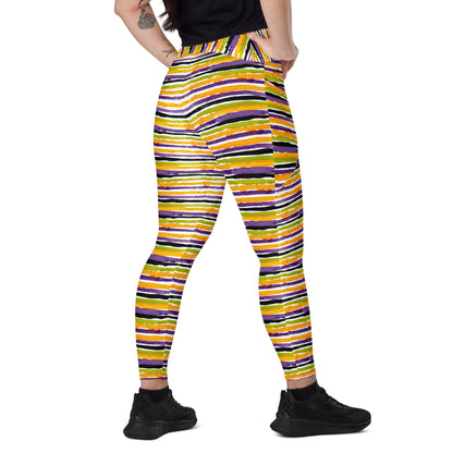 Gravedigger Stripe Leggings with pockets