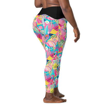 Man I Love Flamingos Leggings with Pockets