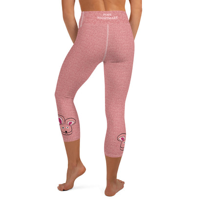 A Christmas Story Pink Nightmare Bunny Costume Capri Leggings