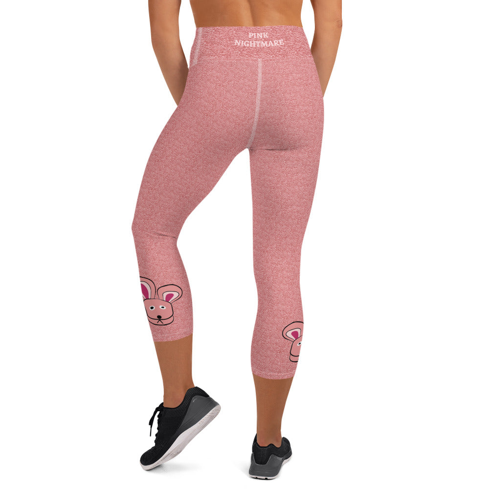 A Christmas Story Pink Nightmare Bunny Costume Capri Leggings